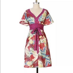 NEW Anthropologie Maeve Obi Dress Sz 6P